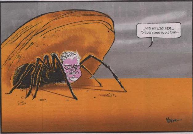 Cartoon by Warren Brown, Daily Telegraph 2/7/2014