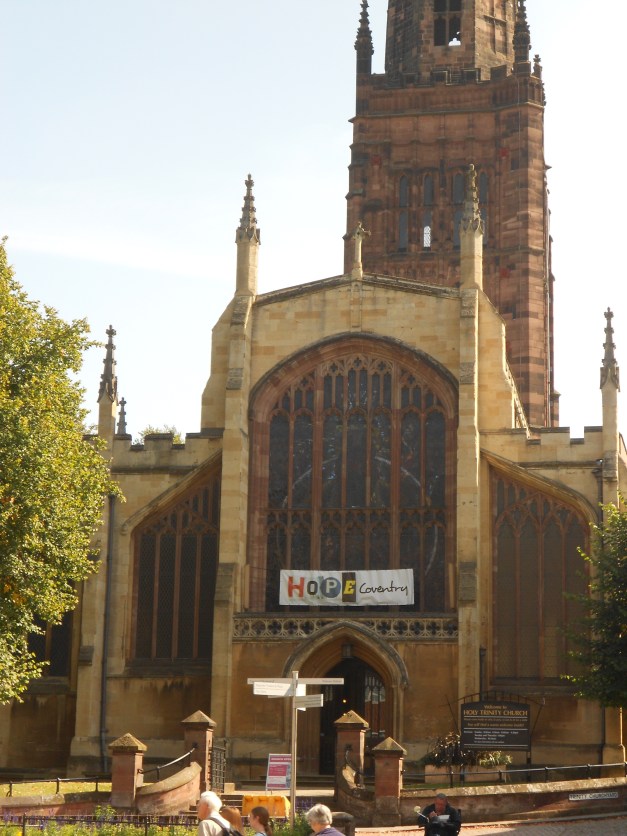 The spire of  Old St Michael's