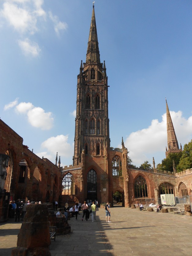 St Michael's taken from "inside" the church, showing the remaining spire.