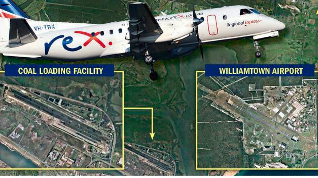 Kooragang Coal Loader and Williamtown Airport