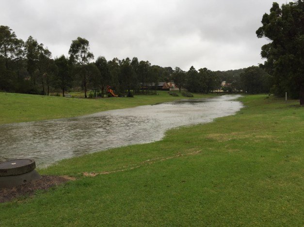 Newcastle Floods 2015 - Another view of the "new" river!