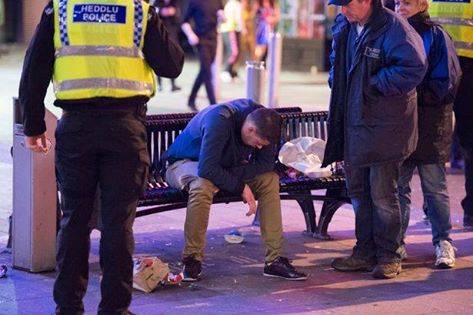 Welsh police (Heddlu) on scene with sociology student!