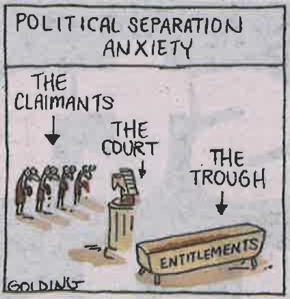 The Trough - Cartoon by Golding SMH 9/08/2015